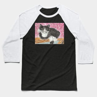 Tuxedo cat Baseball T-Shirt